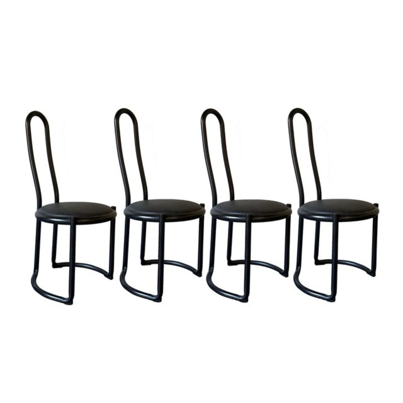 Tito Agnoli Style Chairs, 1980s, Set of 4 for sale at Pamono