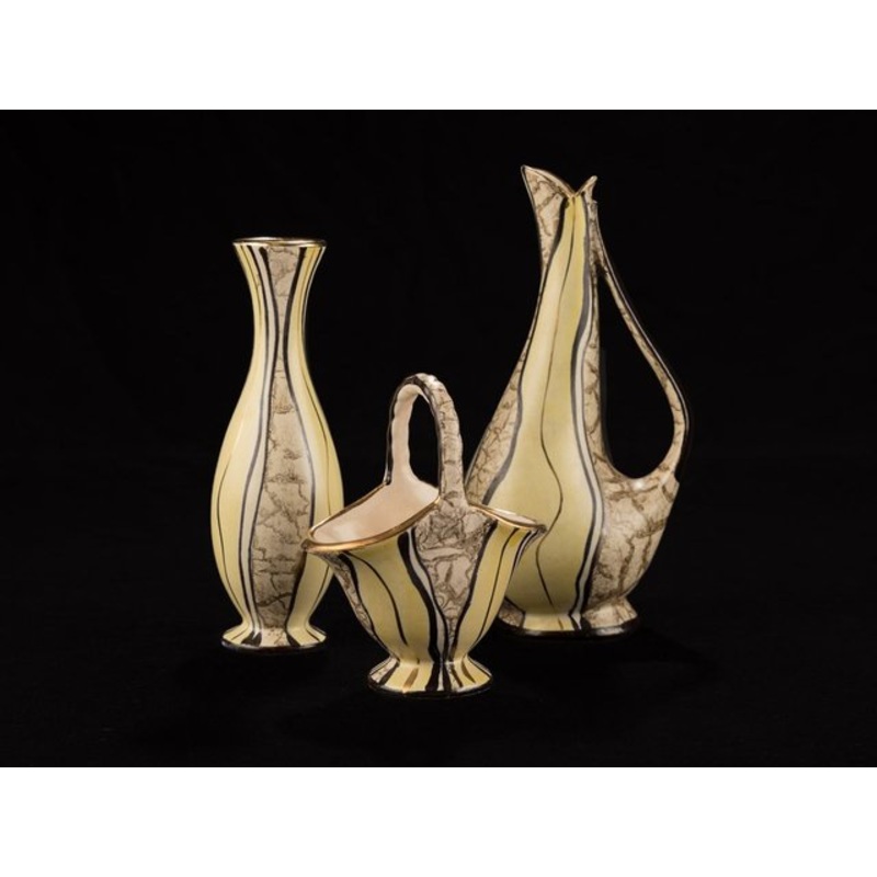 Vases by Josef Koch for Eduard Bay Figur, 1950s, Set of 3 for sale at Pamono