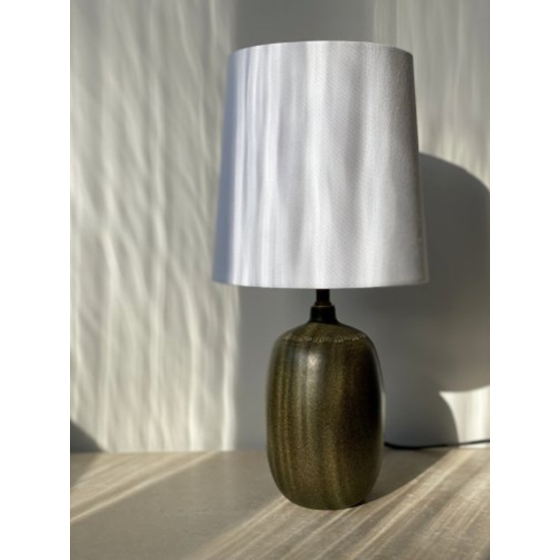 Vintage Brown Green Table Lamp from Agne Aronsson, 1960s for sale at Pamono