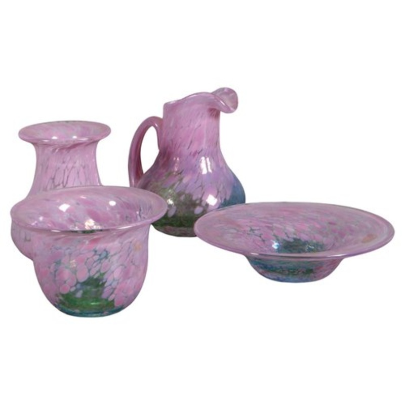 Vintage Glassware by Ulrica Hydman-Vallien for Kosta Boda Miniature, 1960s, Set of 4 for sale at Pamono