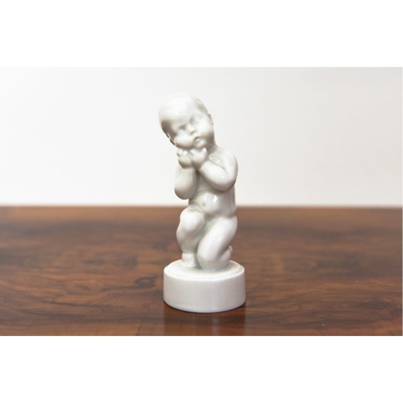Vintage Porcelain Boy Figurine from Bing & Grondahl for sale at Pamono