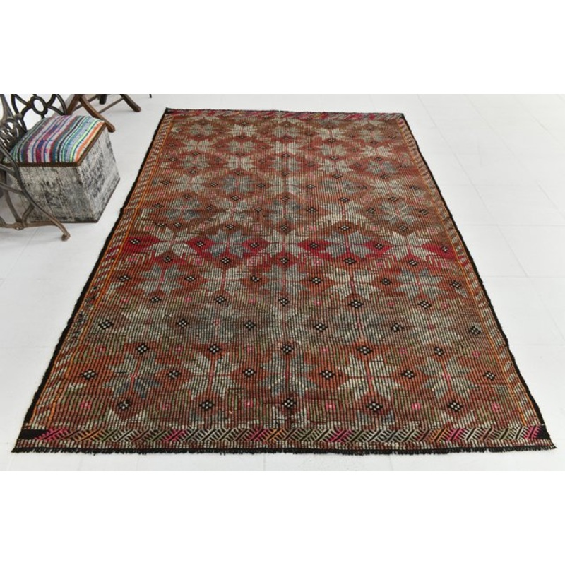 Vintage Wool Kilim Rug for sale at Pamono