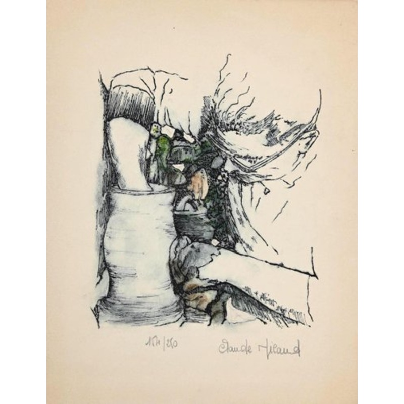 Claude Nicaud, Landscape, Lithograph, Late 20th Century for sale at Pamono