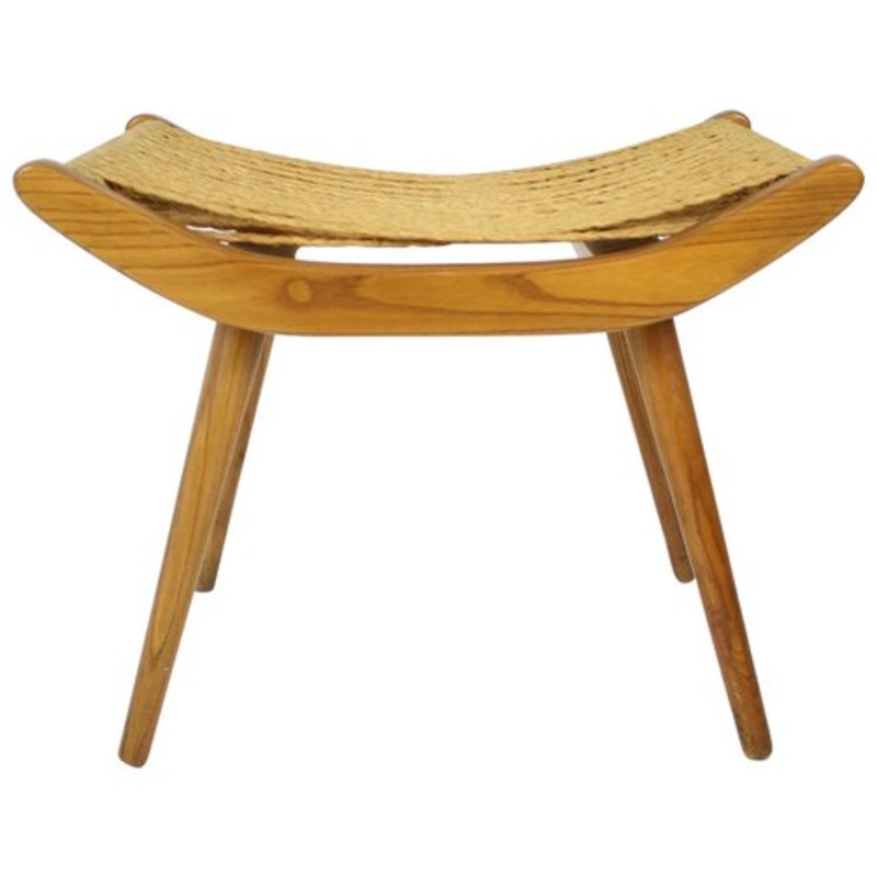 Czechoslovakian Wooden Stool, 1960s for sale at Pamono