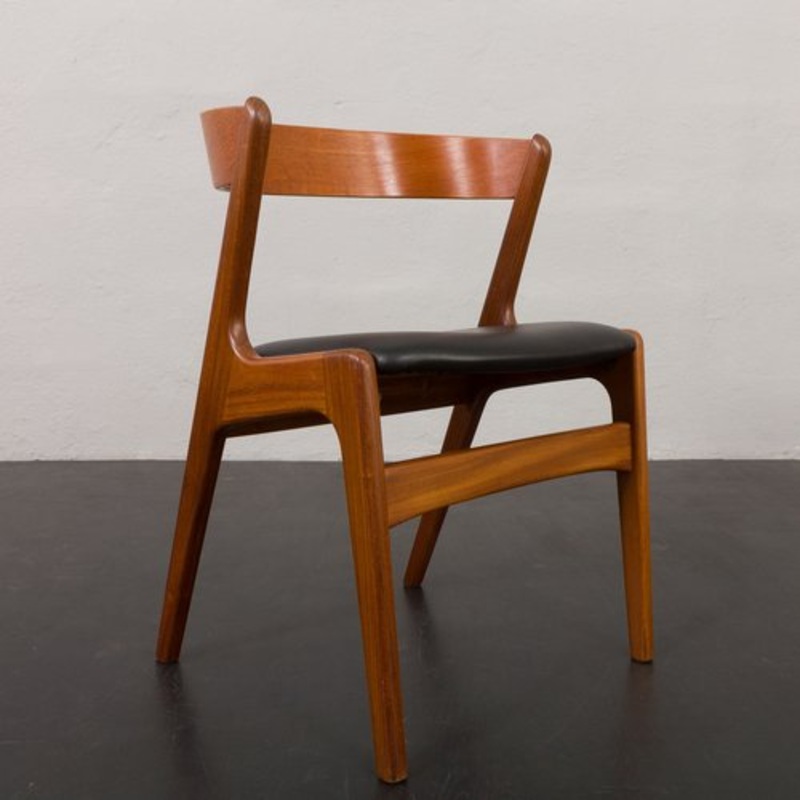 Danish Fire Chair in Teak from Schou Andersen, 1960s for sale at Pamono