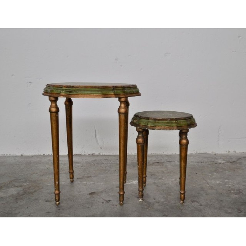 Hand-Finished Lacquered Coffee Tables, 1970s, Set of 2 for sale at Pamono