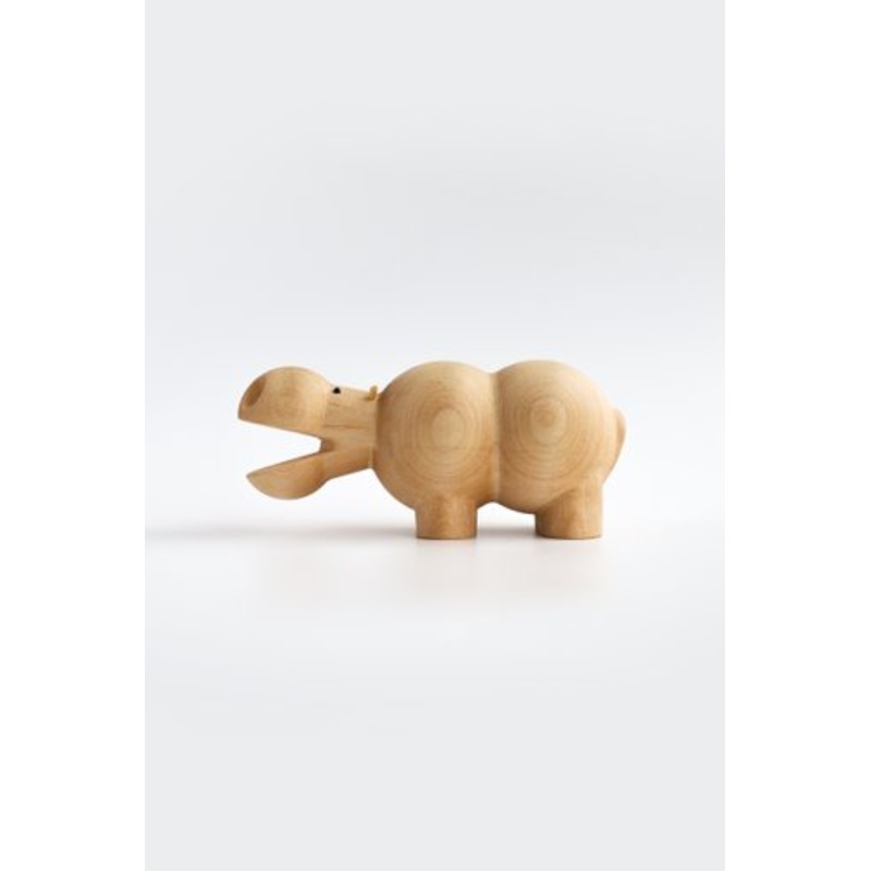 Hippopotamus I Piccolini Wooden Animal Figure by Viviana Degrandi for Emko for sale at Pamono