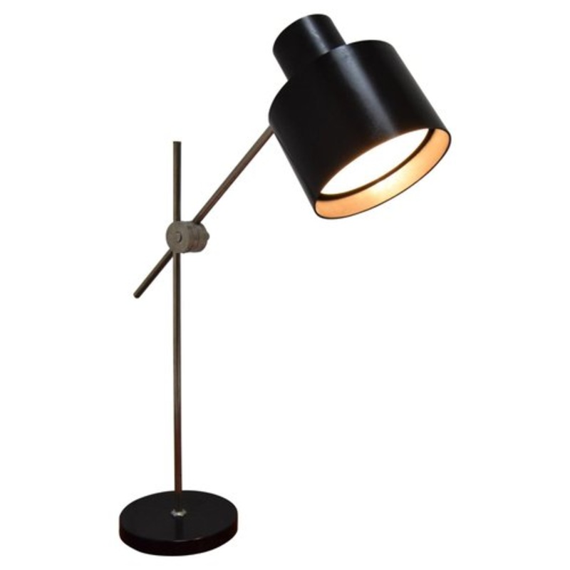 Industrial Adjustable Desk Lamp by Jan Suchan for Elektrosvit, 1960s for sale at Pamono