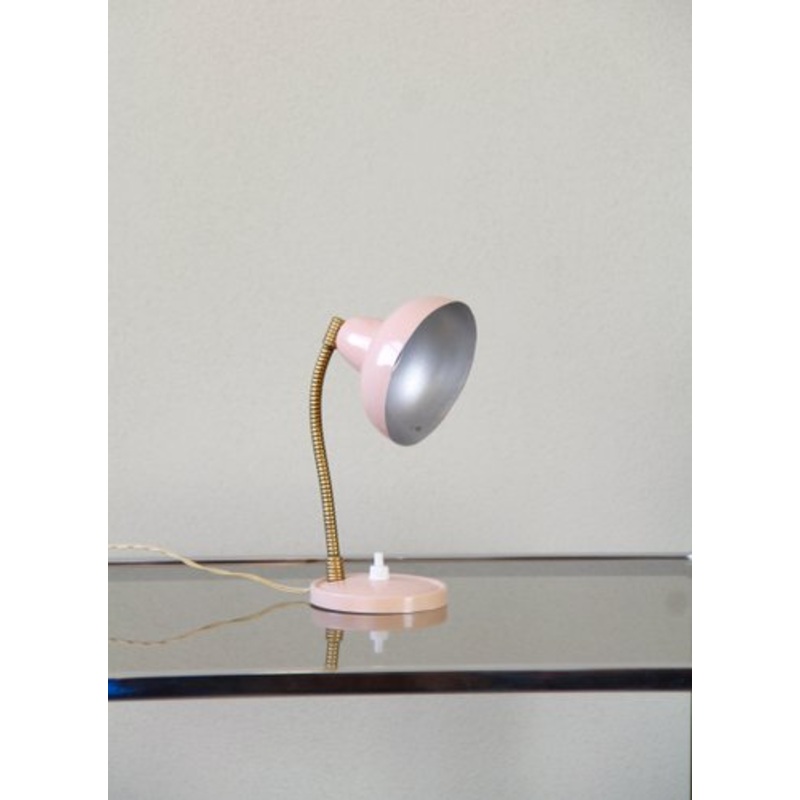 Mid-Century Industrial Rosita Pink Desk Lamp by F.A.L.C.A, Italy, 1960s for sale at Pamono