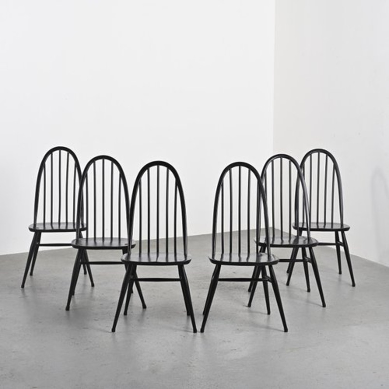 Quaker Chairs by Lucian Ercolani for Ercol Edition, 1960s, Set of 6 for sale at Pamono