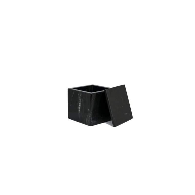 Square Black Marble Box from FiammettaV Home Collection for sale at Pamono