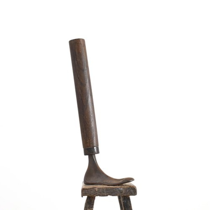 Vintage Shoe Last with Wooden Leg for sale at Pamono