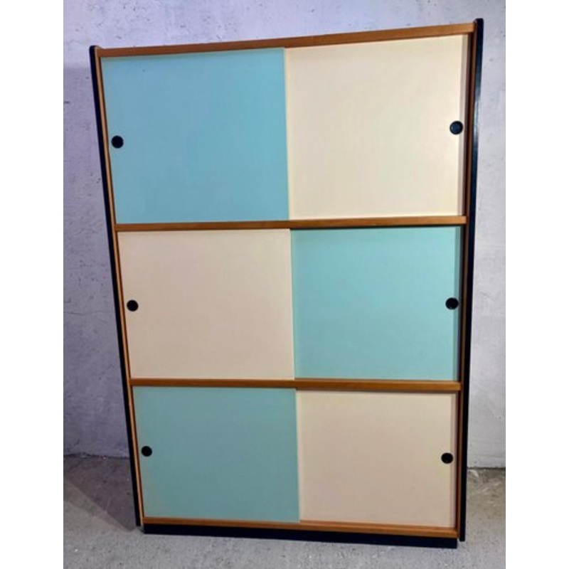 Wardrobe with Sliding Doors, 1970s for sale at Pamono