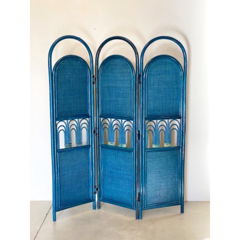 Bamboo and Wicker Room Divider, 1980s for sale at Pamono