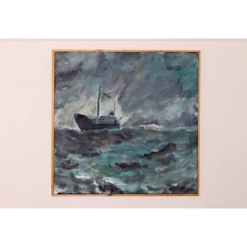 Bjrn Gyllenhammar, Storm, 1986, Oil on Canvas, Framed for sale at Pamono