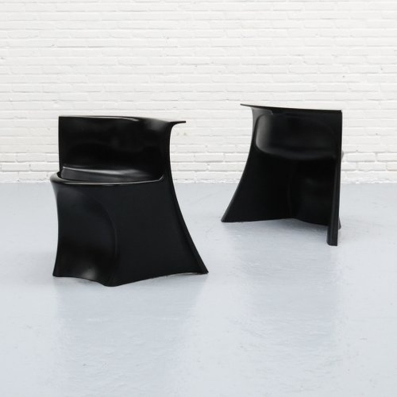 Boccio Dining Chair by Pierluigi Spadolini for 1P, 1970s for sale at Pamono