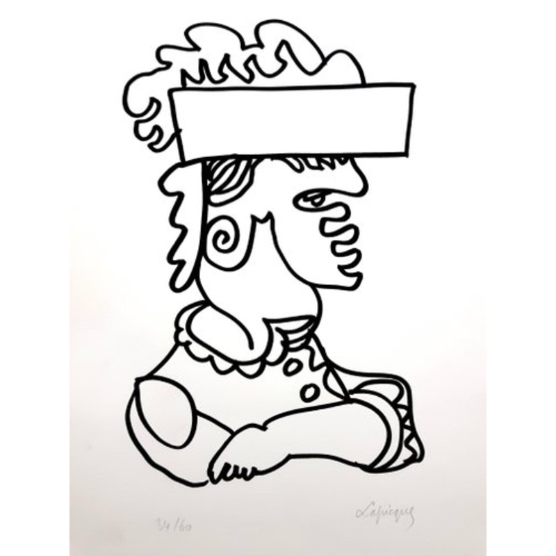 Charles Lapicque – Original Handsigned Lithograph – Ecole de Paris Circa 1960 for sale at Pamono