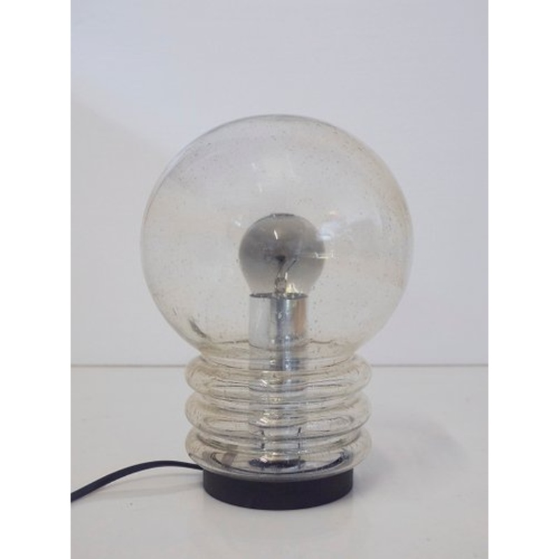German Murano Glass and Chrome Model Bulb Table Lamp from Limburg, 1960s for sale at Pamono