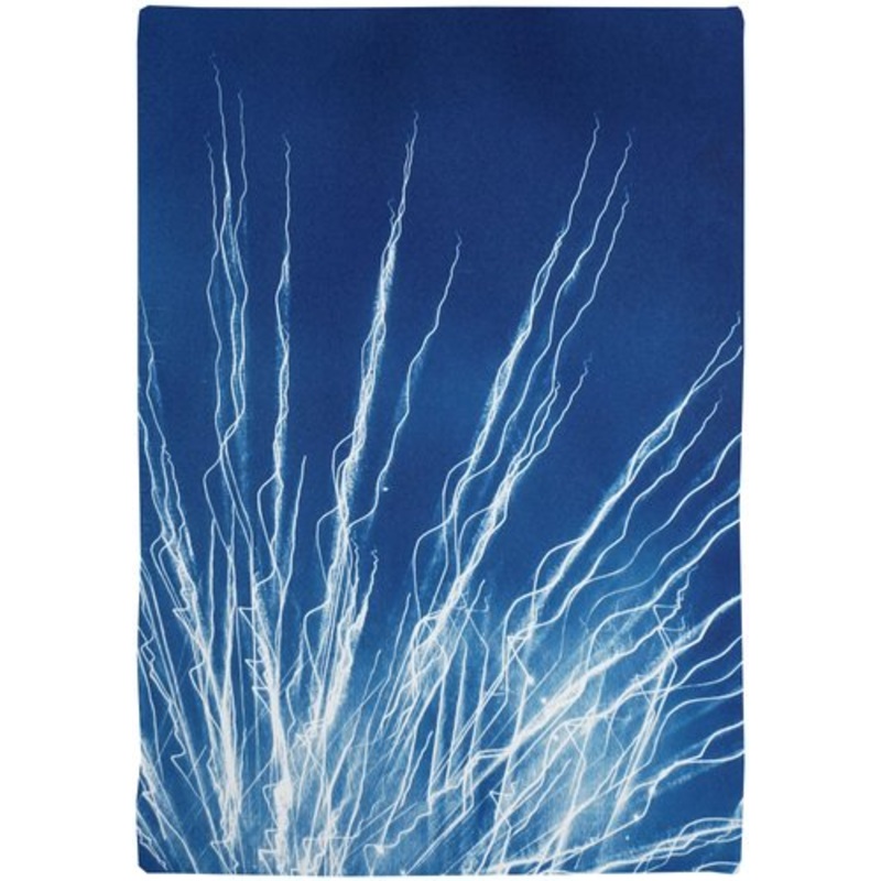 Glowing Fireworks Lights, 2020, Cyanotype for sale at Pamono