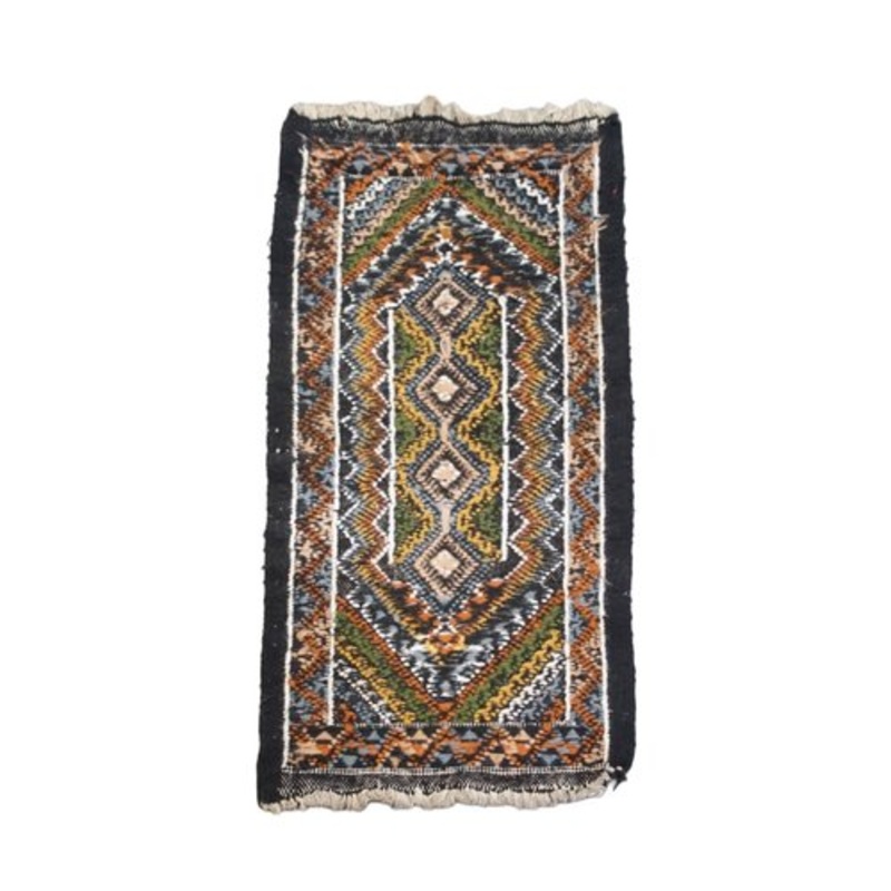 Hand-Knotted Colorful Rug with Pattern for sale at Pamono