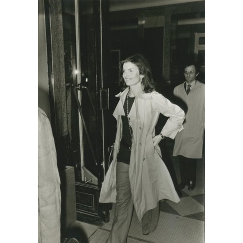Jackie Kennedy, Leaving the Hospital, Paris, France, 1970s, Photographic Print for sale at Pamono