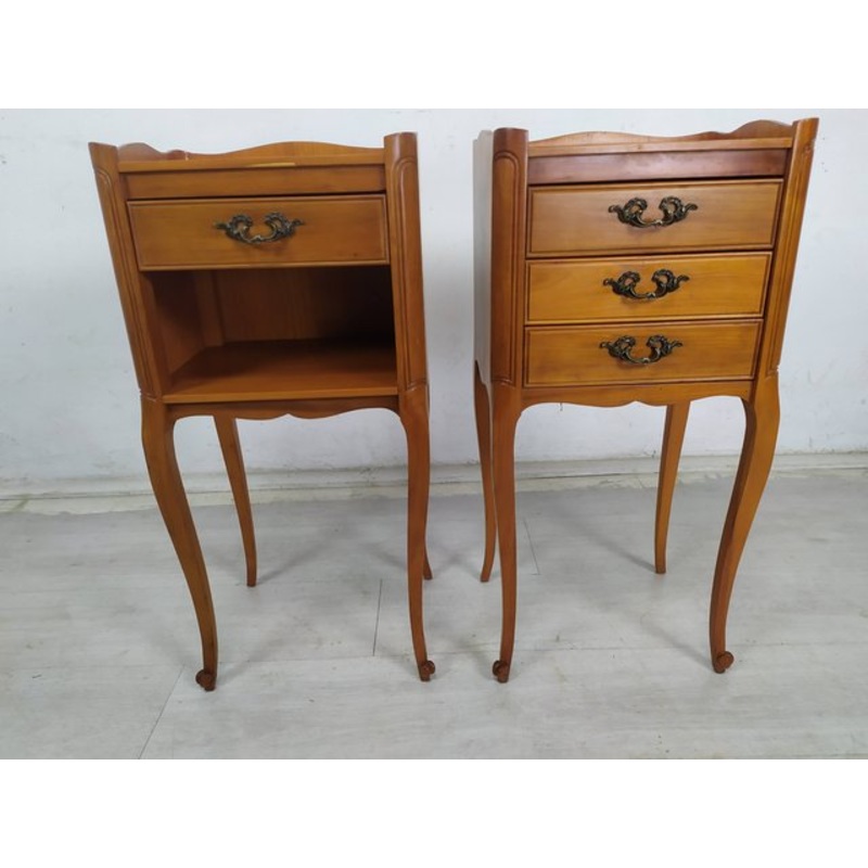 Louis XV Nightstands, 1970s, Set of 2 for sale at Pamono