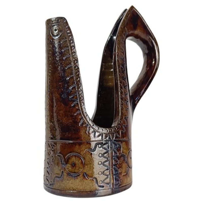Mid 20th Century Italian Primitive Style Ceramic Jug or Vase by Urbano Fontana, 1970s for sale at Pamono