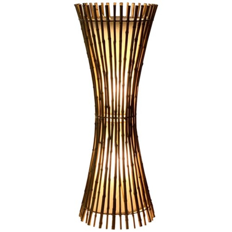 Mid-Century Italian Bamboo & Rattan Floor Lamp by Franco Albini, 1960s for sale at Pamono