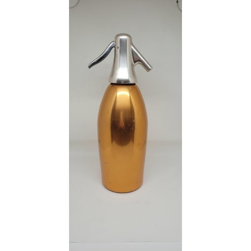 No. 1 Seltzer Siphon Autoseltz mod. 56 in Anodised Aluminium and Chrome-Plated Metal by Sergio Asti for S.A.C.A.B., Milan, Italy, 1955 for sale at Pamono