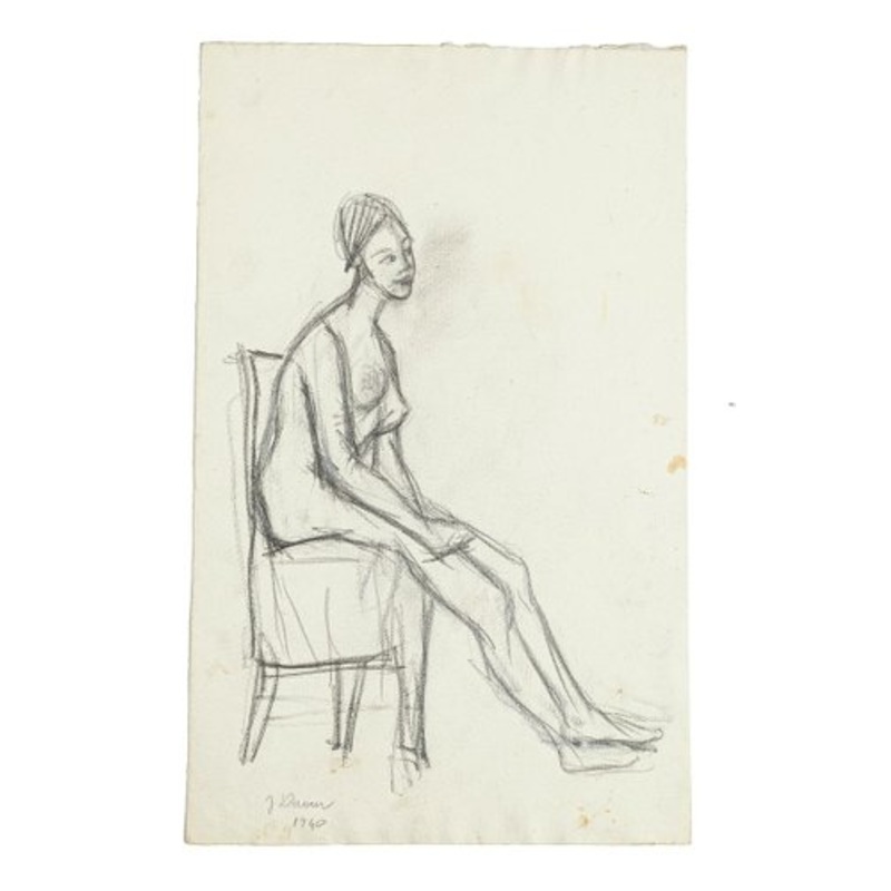 Nude – Original Pencil Drawing by Jeanne Daour – 1940 1940 for sale at Pamono