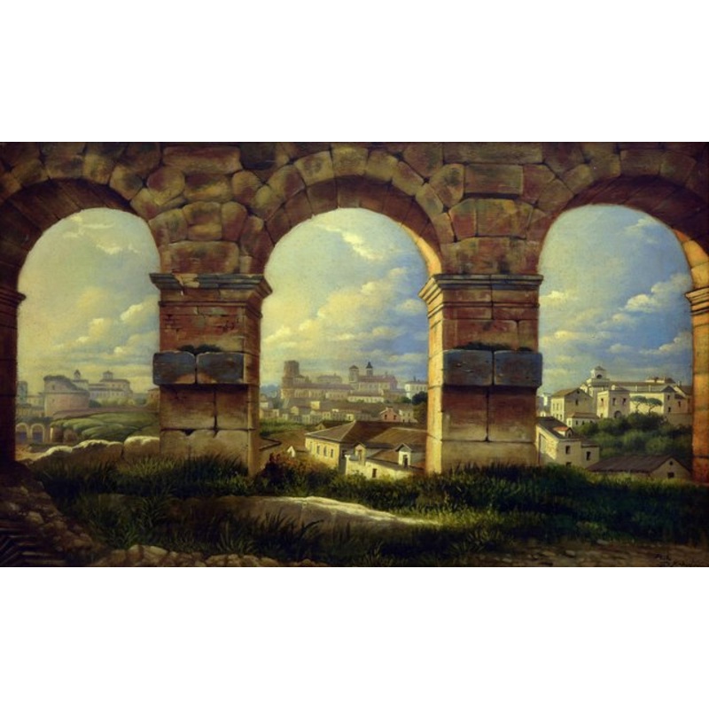 Paolo De Robertis, Roma, Oil on Canvas, Italy for sale at Pamono