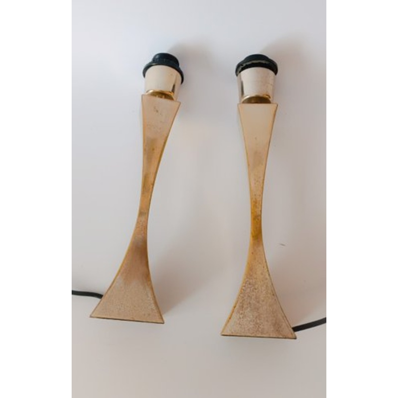 Piramide Table Lamps by Montagna Grillo Tonello, 1970s, Set of 2 for sale at Pamono