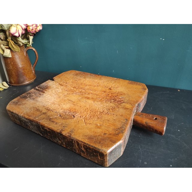 Vintage French Large Wooden Chopping Board, 1940s for sale at Pamono