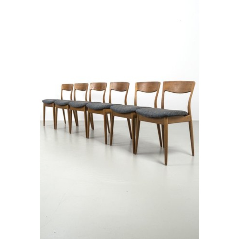 Vintage Oak Chairs, Set of 6 for sale at Pamono