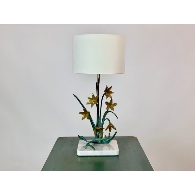 Vintage Regency Style Floral Table Lamp from Regina for sale at Pamono