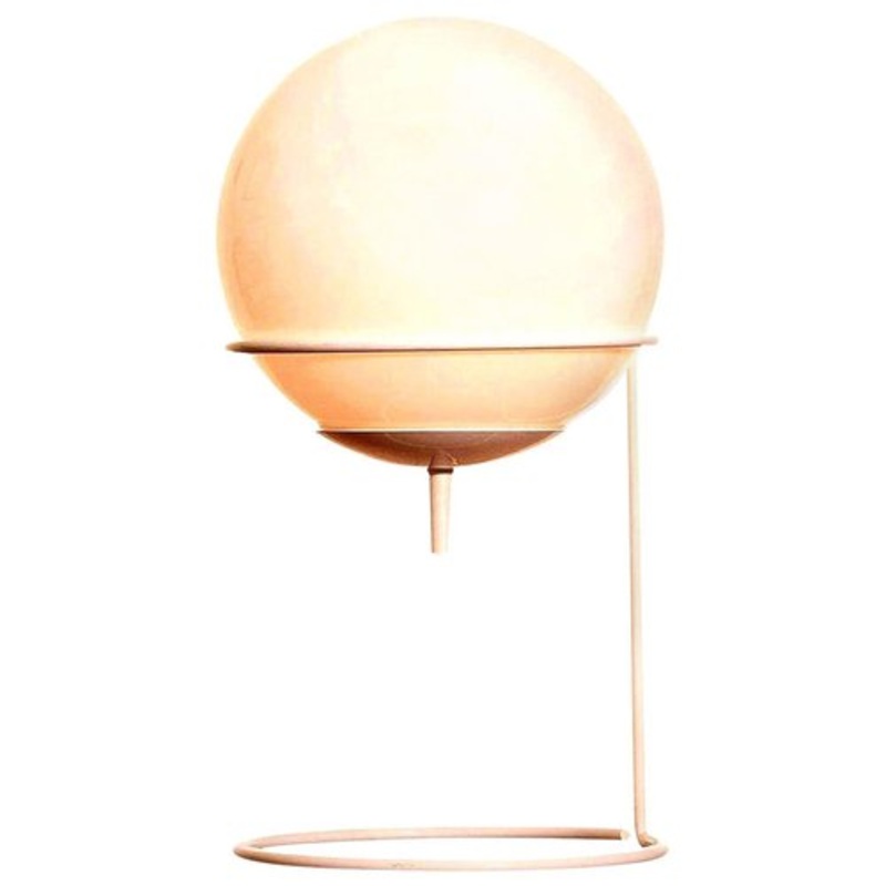 White Glass Table Lamp by Hala Zeist, 1970s for sale at Pamono