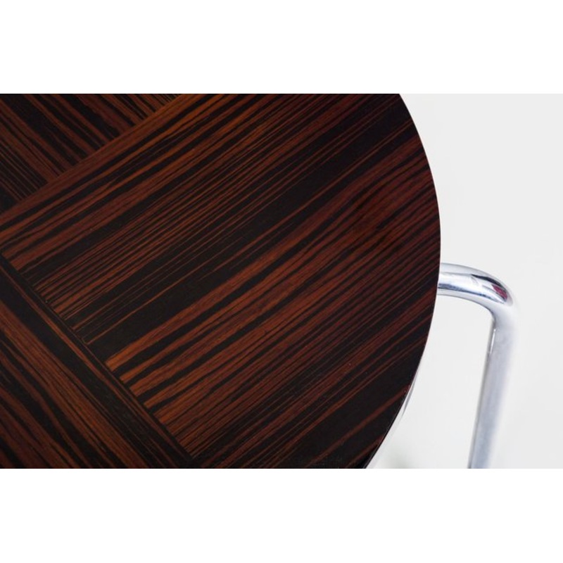 Bauhaus Coffee Table in Chrome and Macassar from Kovona, 1950s for sale at Pamono