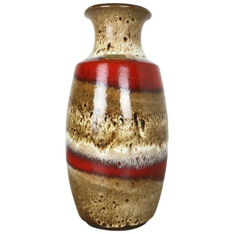 Fat Lava Ceramic Vase by Heinz Siery for Carstens Tnnieshof, Germany, 1970s for sale at Pamono