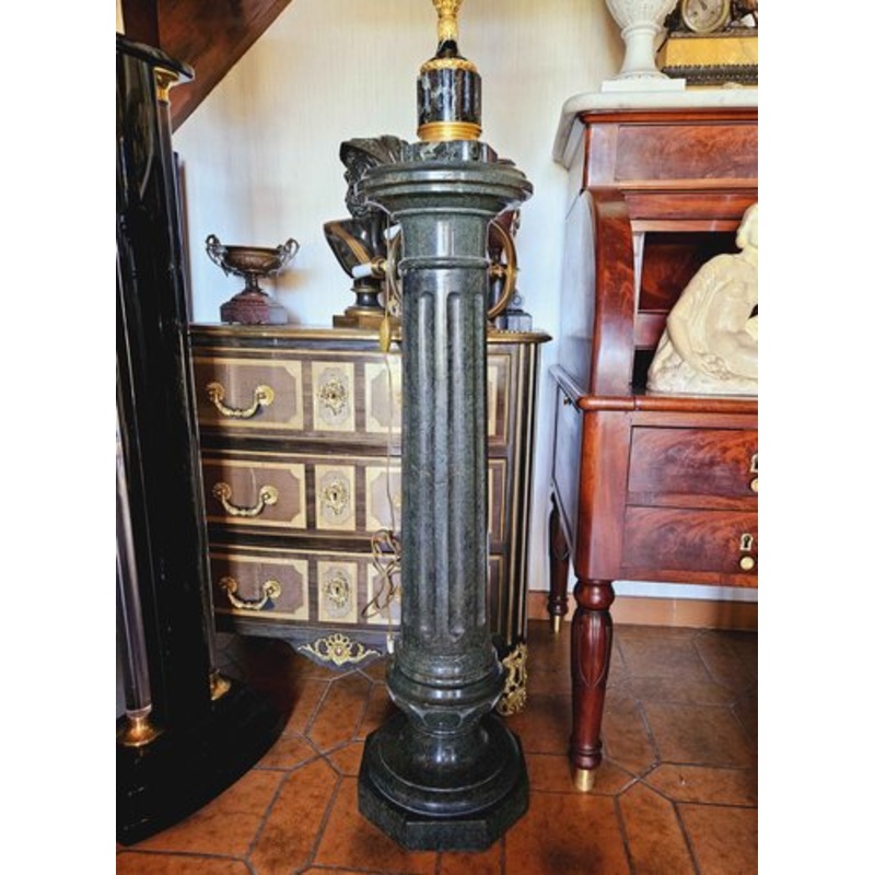 Italian Green Marble Column for sale at Pamono