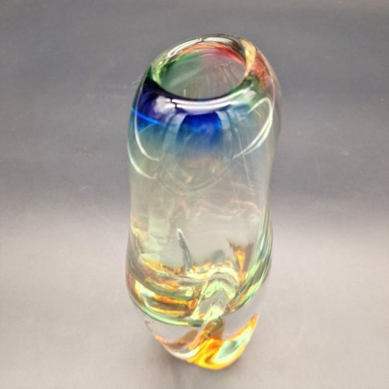 Madorious Glass Vase by Josef Rozinek for Borske, 1960s for sale at Pamono