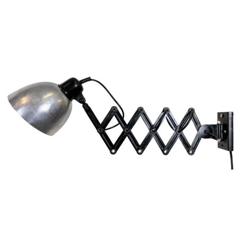 Mid-Century Industrial Scissor Wall Lamp, 1960s for sale at Pamono