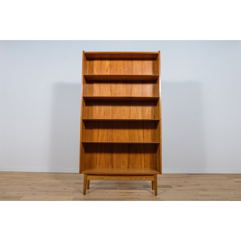 Mid-Century Teak Shelf by Johannes Sorth for Bornholm, 1960s for sale at Pamono