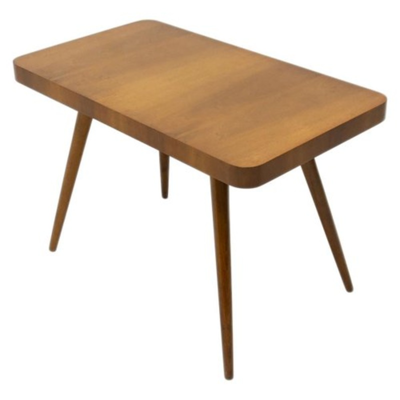 Mid-Century Walnut Coffee Table from Czech Furniture, 1960s, Czechoslovakia for sale at Pamono