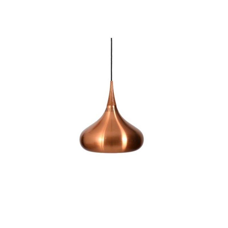 Orient Pendel in Copper and Teak by Jo Hammerborg for Fog & Mrup, 1960s for sale at Pamono