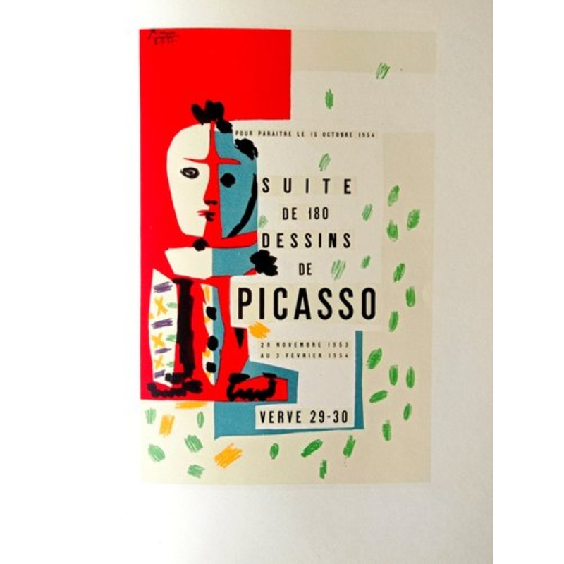 Pablo Picasso, 180 Dessins for Verve, Lithograph, 1959 for sale at Pamono