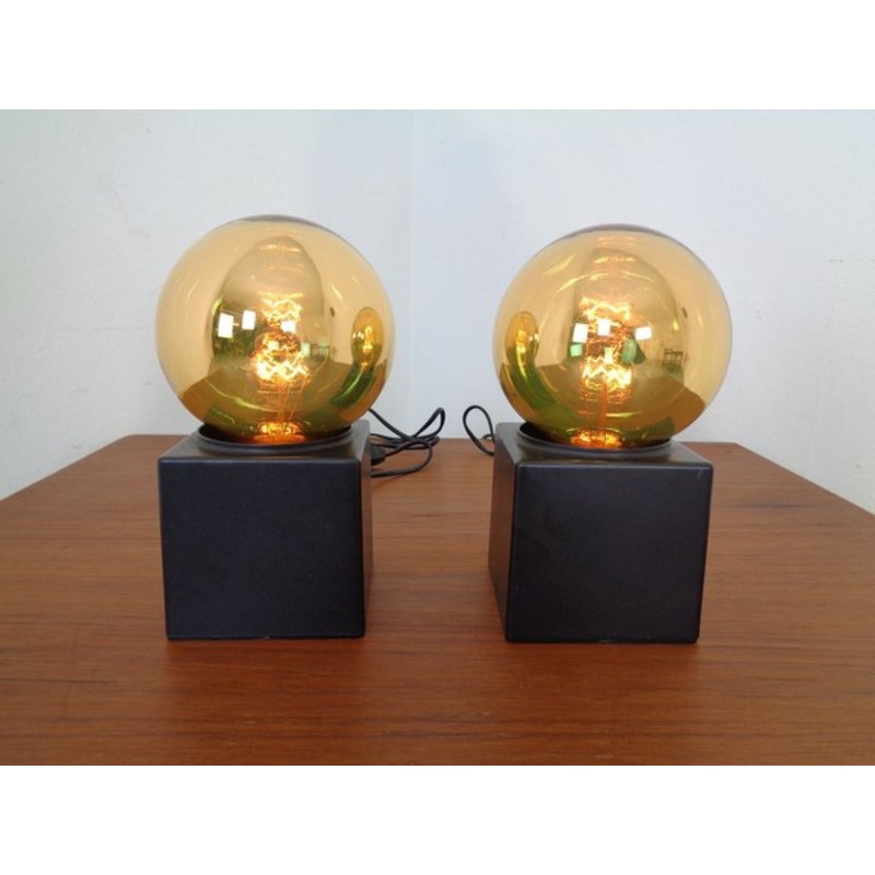 Space Age Table Lamps from Philips, 1970s, Set of 2 for sale at Pamono