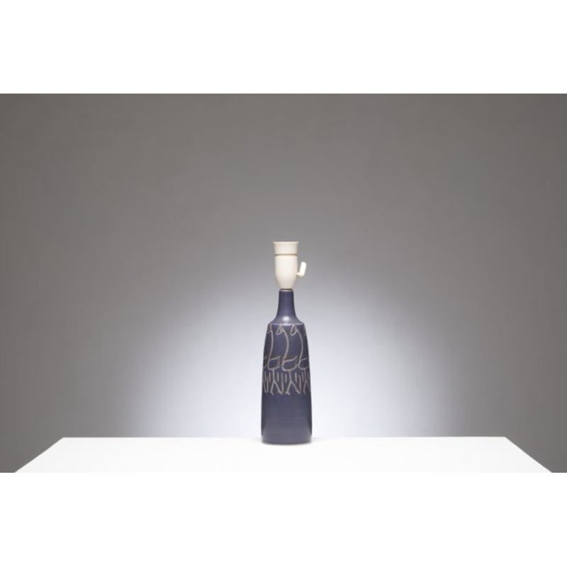 Stoneware Table Lamp by Rigmor Nielsen for Sholm, 1960s for sale at Pamono