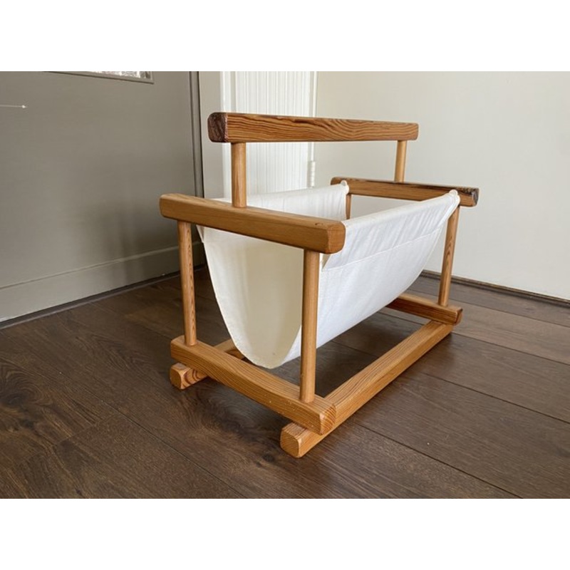 Vintage Scandinavian Sling Magazine Holder by Ate Van Apeldoorn, 1970s for sale at Pamono