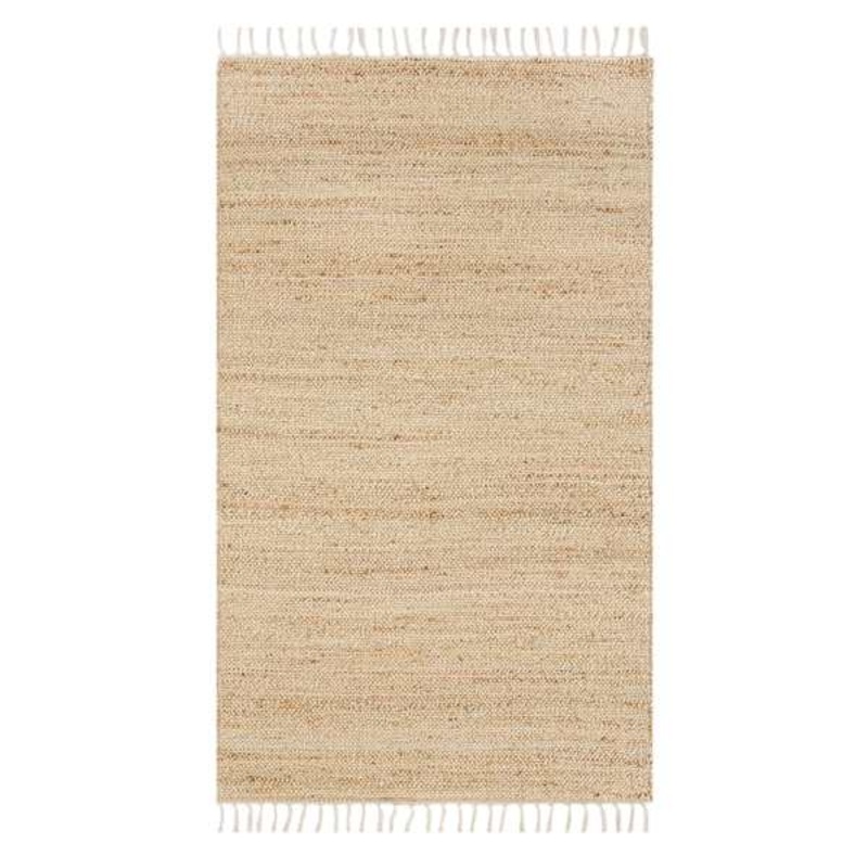 (B825) Honeybloom Lawrence Jute Fringe Accent Rug, 3×5