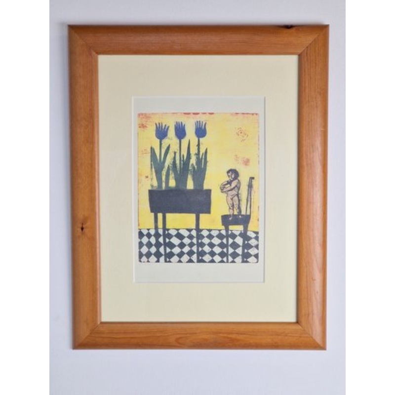 Eliza Kopec, Primavera, 1990s, Lithograph, Framed for sale at Pamono